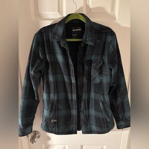 Fox Racing Plaid Button-Up Jacket - fleece Lined